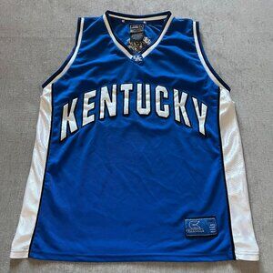 Vintage UK University of Kentucky Basketball Jersey Men XL Blue Colosseum NCAA